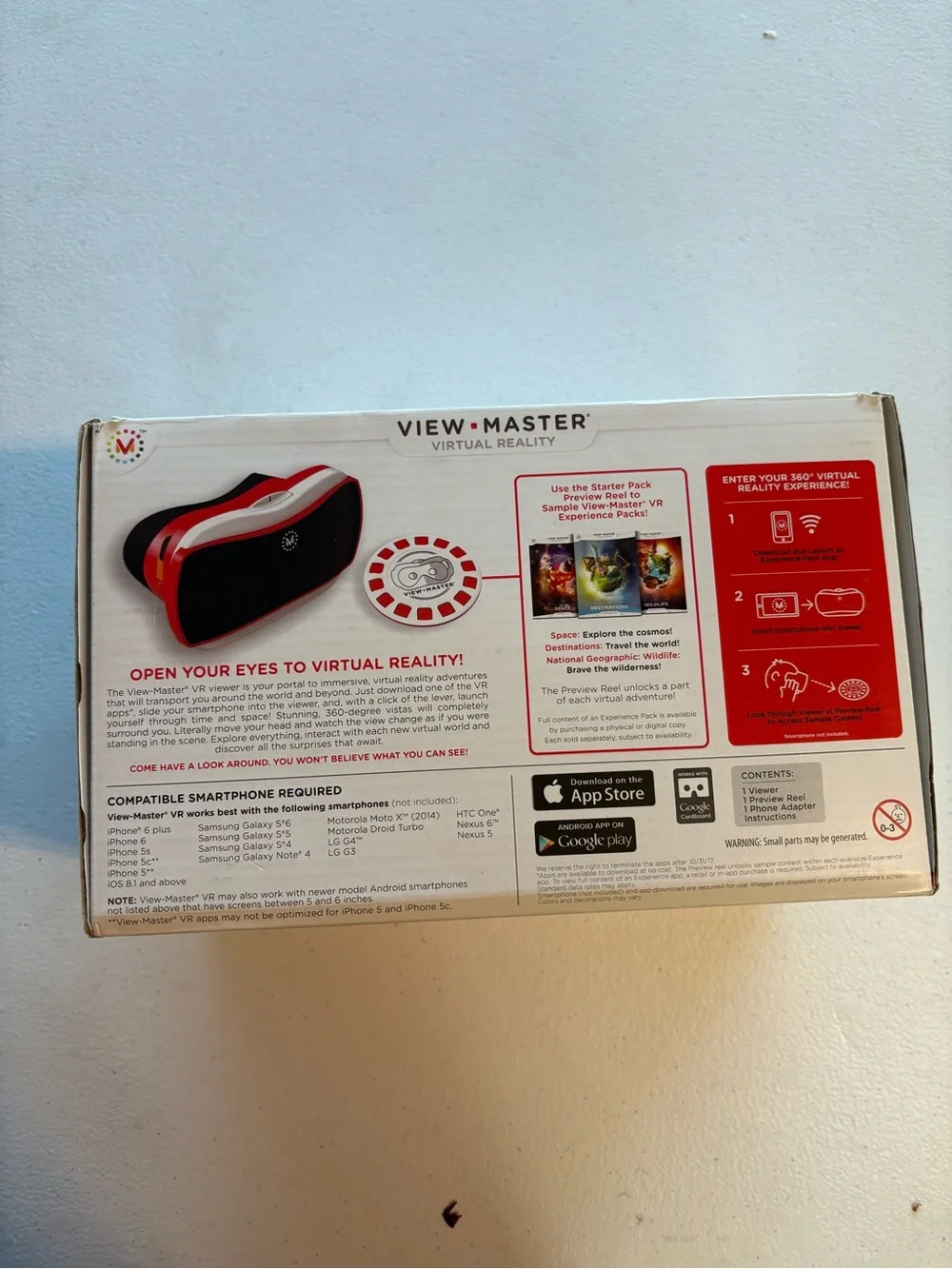 View Master Red & White Virtual Reality Viewer - Brand
